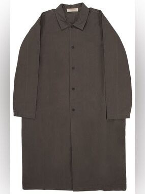 Fear of God Essentials Long Trench Coat Jacket Smoke Grey XS 
/S fits oversized